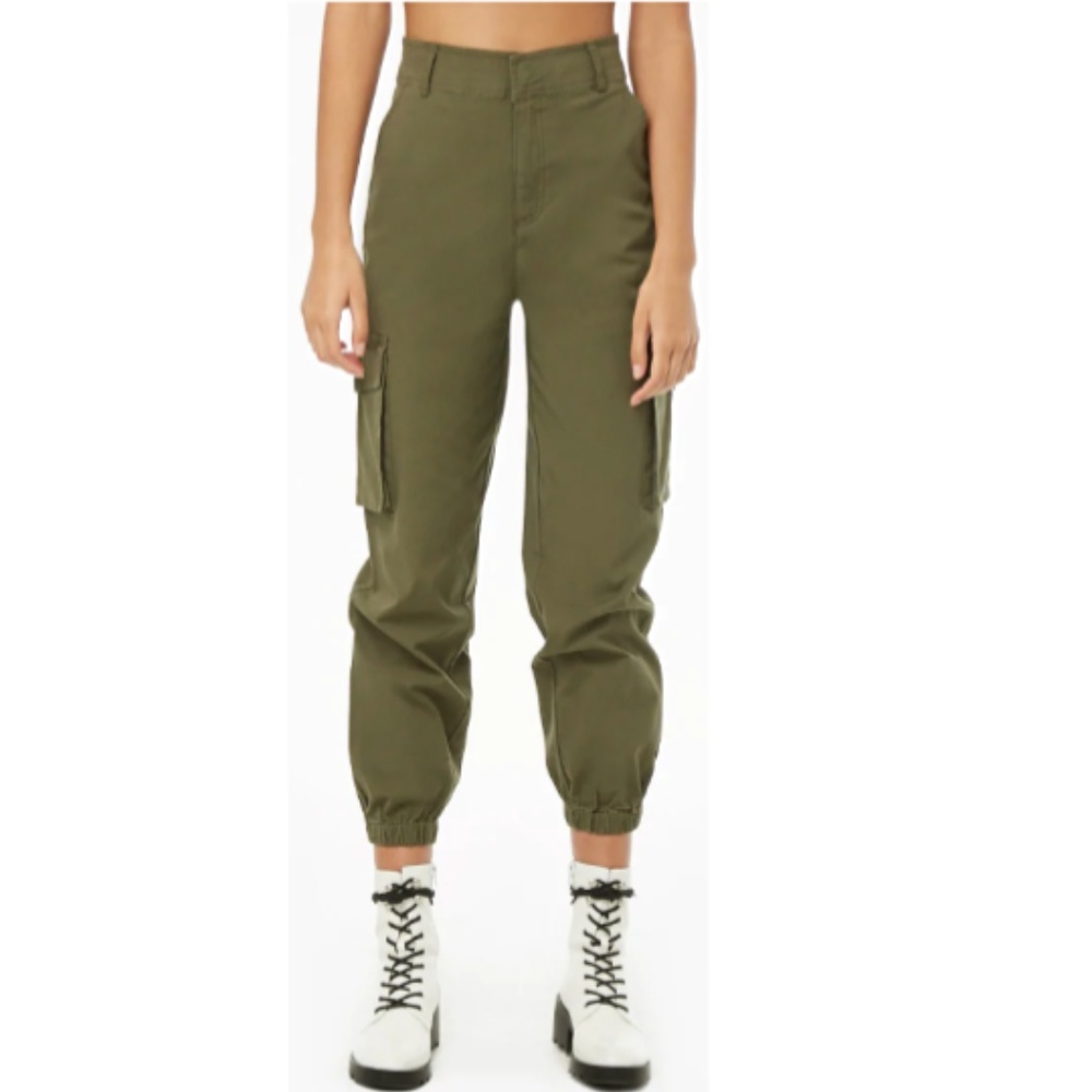 High-Rise Cargo Joggers Forever 21